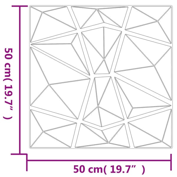 Väggpaneler 48 pcs Grön 50 x 50 cm XPS Skum