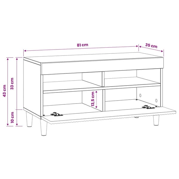 LED TV-skåp Vit Konstruerat trä