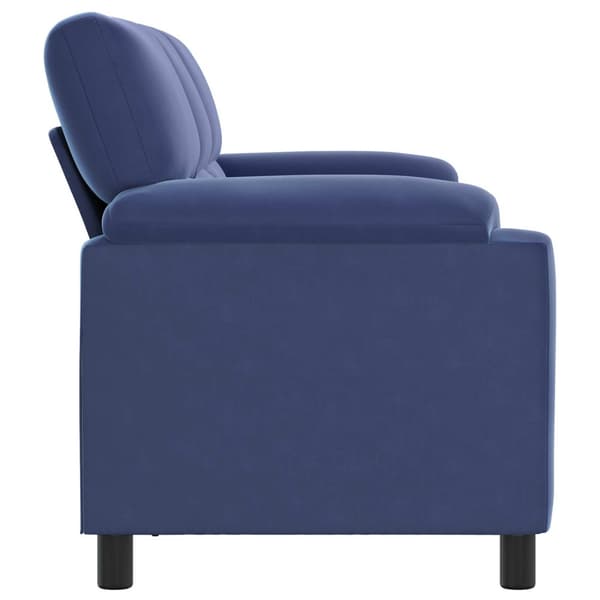 Soffa Polisblå 214 x 85 x 93 cm Sammet