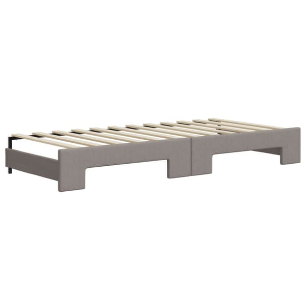 Dagbädd utdragbar taupe 100x200 cm tyg