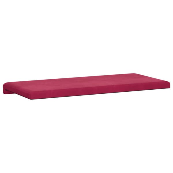 Bänk kudde Sammet (V) Vinröd Djup 35 cm