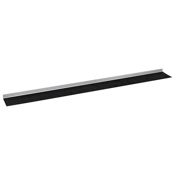 Självhäftande dörrborstlist 6 pcs Silver 100 cm