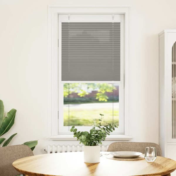 Plisserad persienn antracit 60x150cm tyg bredd 59,4cm polyester
