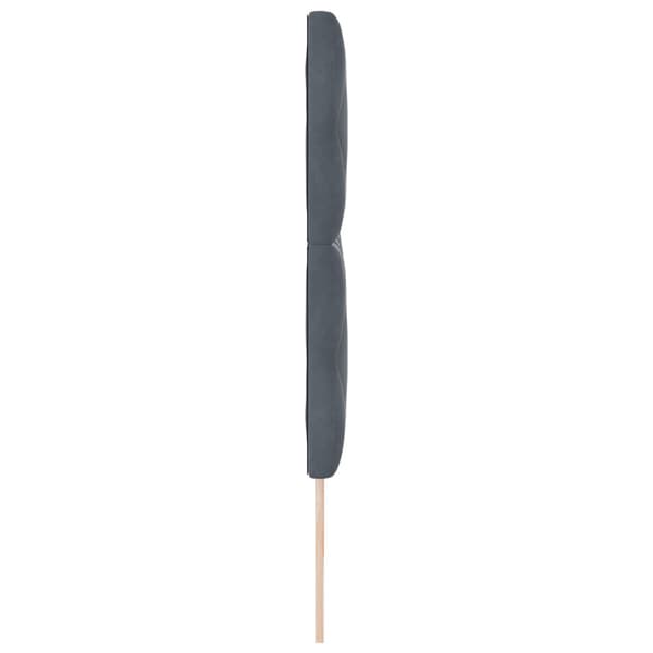 Huvudgavel Mörkgrå 200 cm Sammet