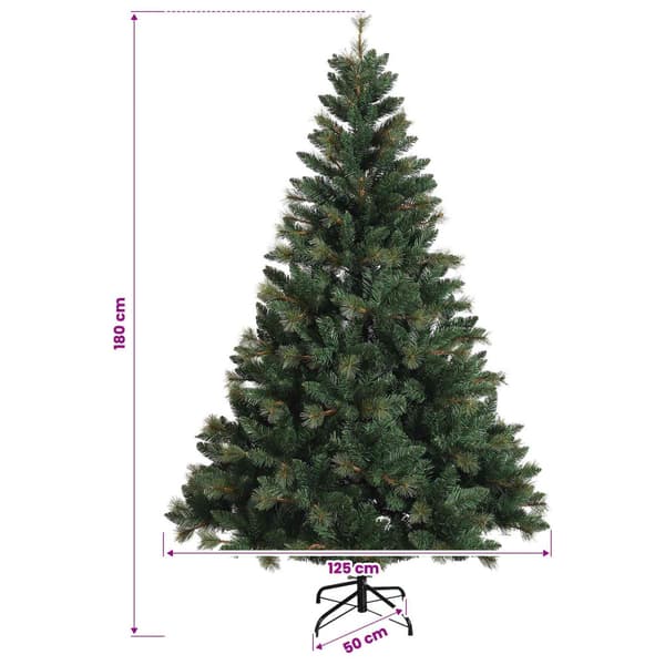 Plast Hingad Julgran 180 cm 300 LED-lampor Varmvit