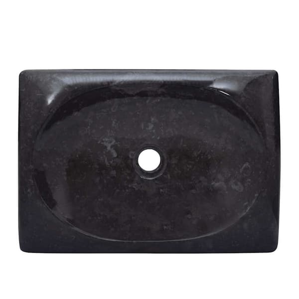 Handfat svart 50x35x10 cm marmor