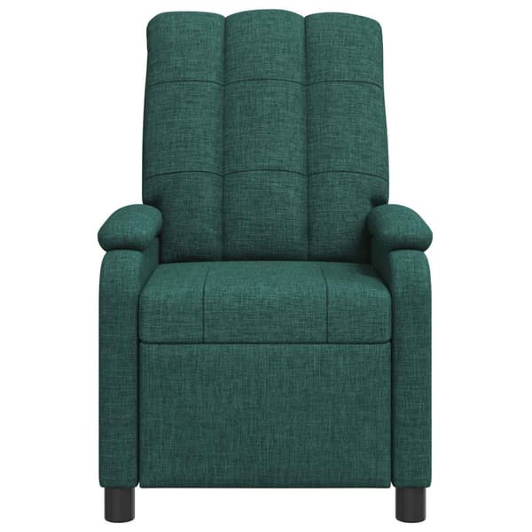 Massagefåtölj Mörkgrön Tyg
