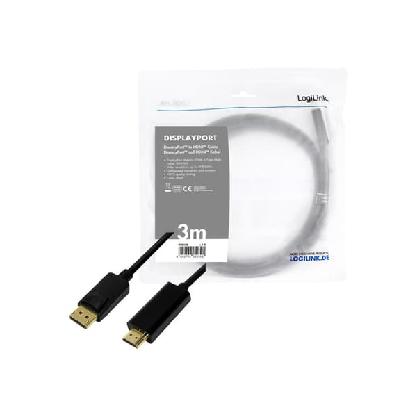 LogiLink adapterkabel - DisplayPort / HDMI - 3 m
