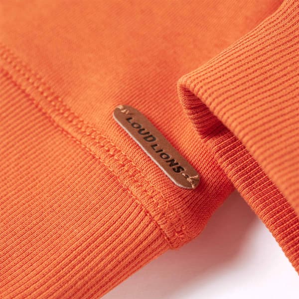 Tröja för barn mörk orange 128