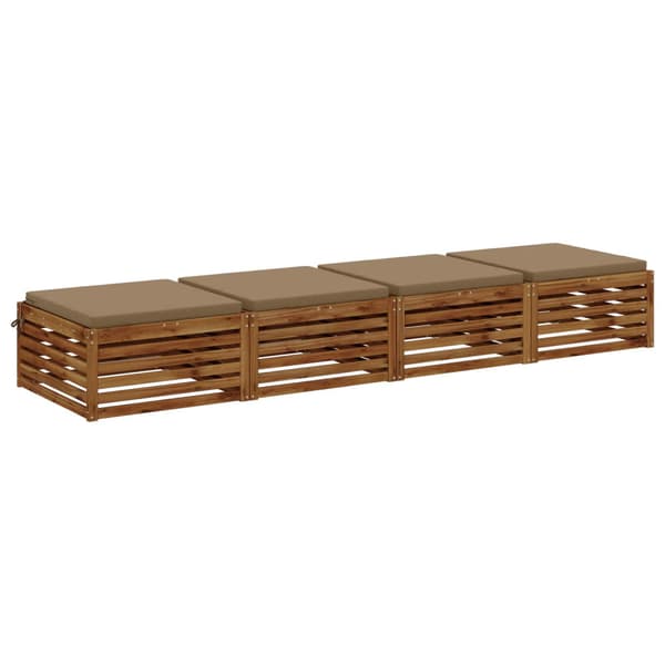 4-delade Sittdynor SOEST 4 st 100% Polyester Taupe
