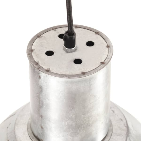Hänglampa 25 W silver rund 28,5 cm E27