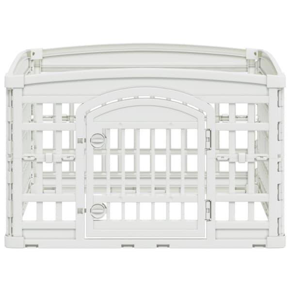 4-delad Hundlekhage Vit 91 x 91 x 58 cm Plast