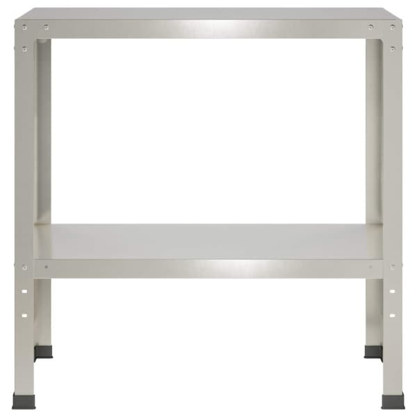 Planteringsbord 60 x 40 x 80 cm Rostfritt stål Silver
