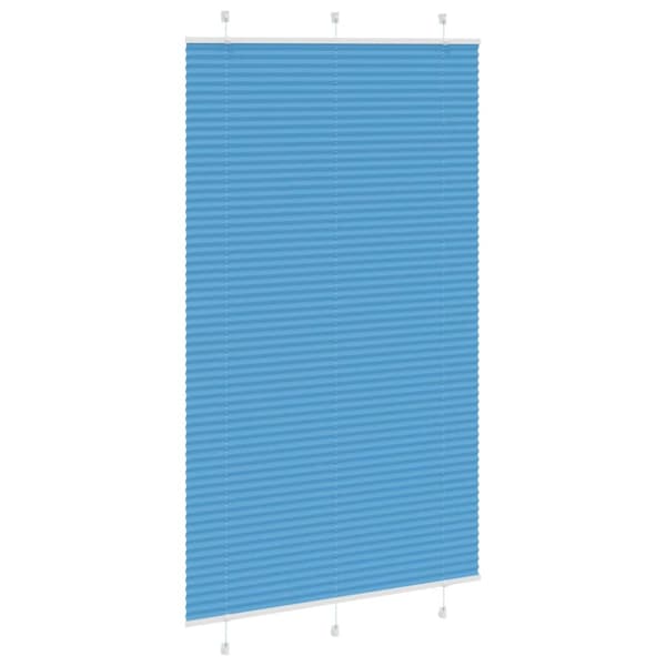 Plisserad persienn blå 115x200 cm tyg bredd 114,4cm polyester