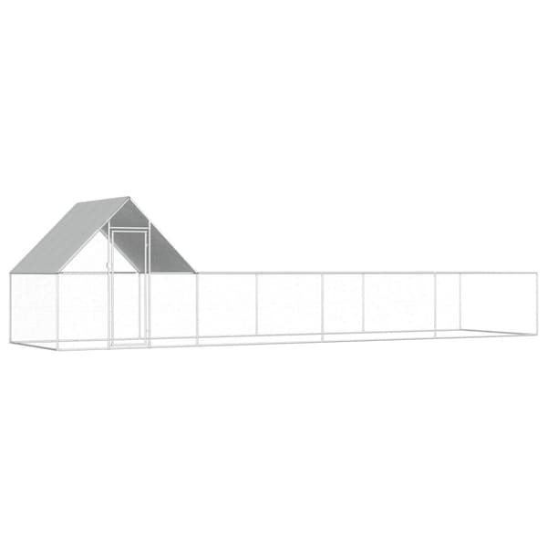 Hönsbur 8x2x2 m galvaniserat stål