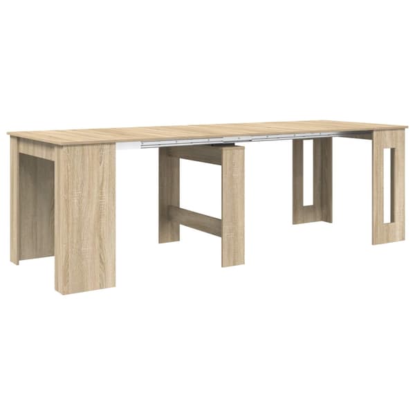 Matbord 240 x 85 x 75 cm Konstruerat trä Sonoma-ek Rektangulär