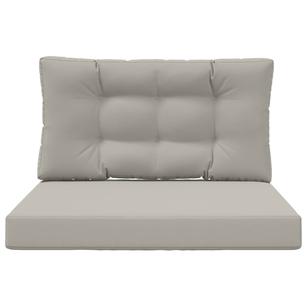 Utomhus Soffa Kudde 2 pcs Grå Polyester