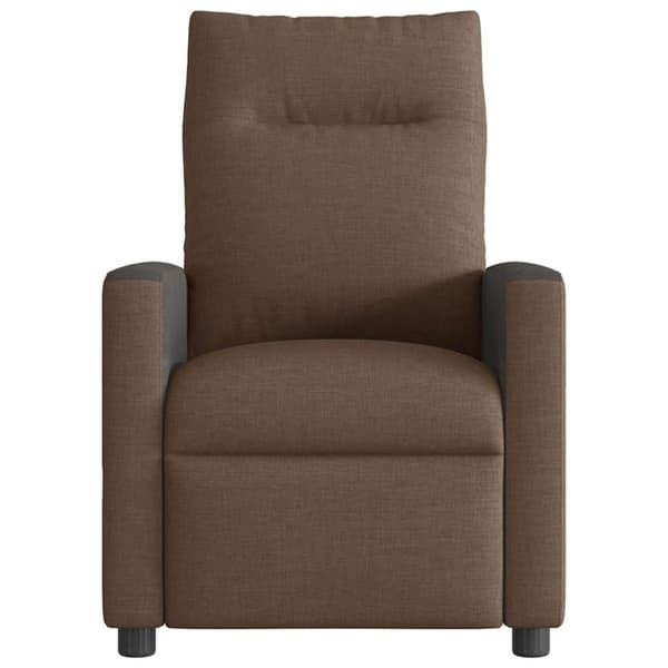 Reclinerfåtölj brun tyg