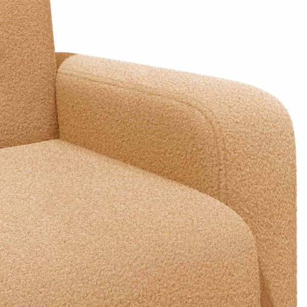 Fåtölj Beige Bouclé