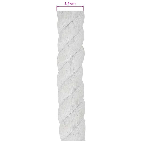 Rep Vit 2,4 x 2,4 x 2500 cm Bomull