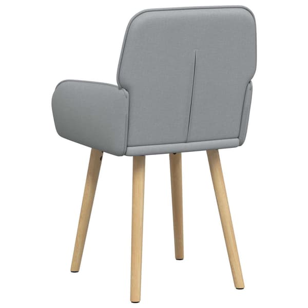 Matstolar 4 pcs Tyg Ljusgrå 56,5 x 50 x 87,5 cm