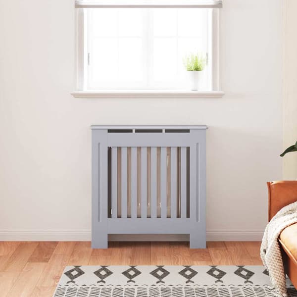 Radiatorlock Grå 78 x 19 x 81,5 cm Konstruerat trä