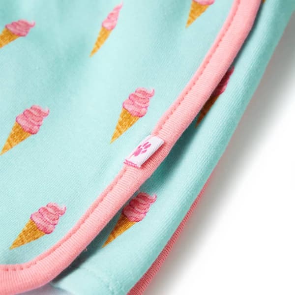 Shorts för barn med snöre ljus mint 104