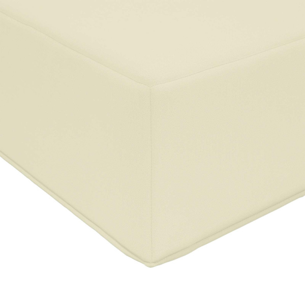 Utomhus Soffa Kudde Kräm 80 x 80 x 8 cm Polyester