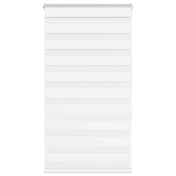 Rullgardin zebra vit 80x150 cm tyg bredd 75,9 cm polyester