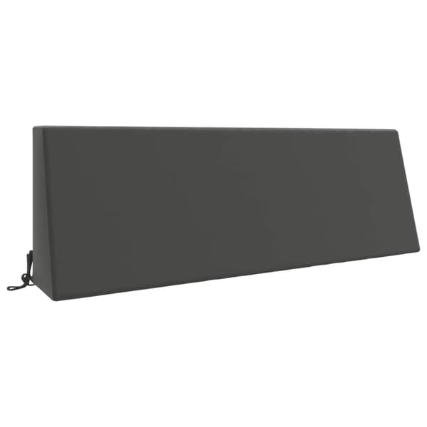 Ryggkudde SOEST 100% Polyester Antracit 120 x 20 x 40 cm