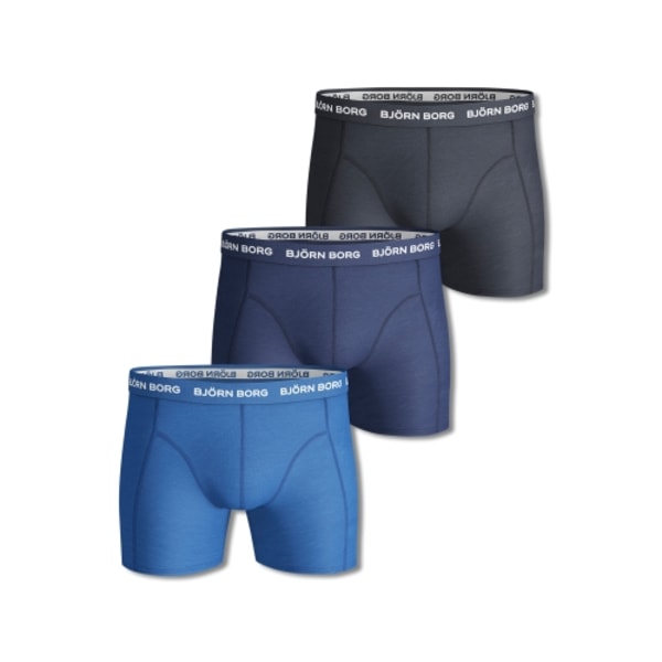 Boxer 3-p Underwear Blue Male