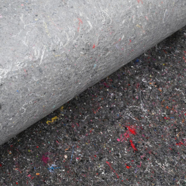 Dammmadrass Grå 1 x 25 m Polyester och Bomull