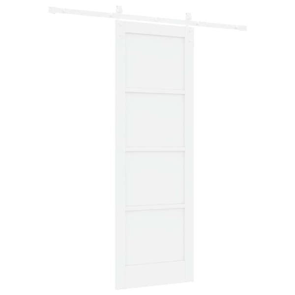 Skjutdörr 73,5 x 211 cm Konstruerat trä Vit