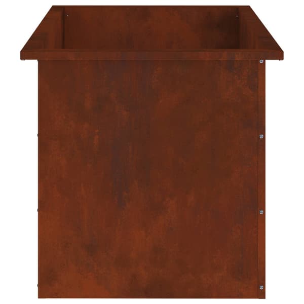 Odlingslåda med LED 2 st Rostig 50 x 80 x 48 cm