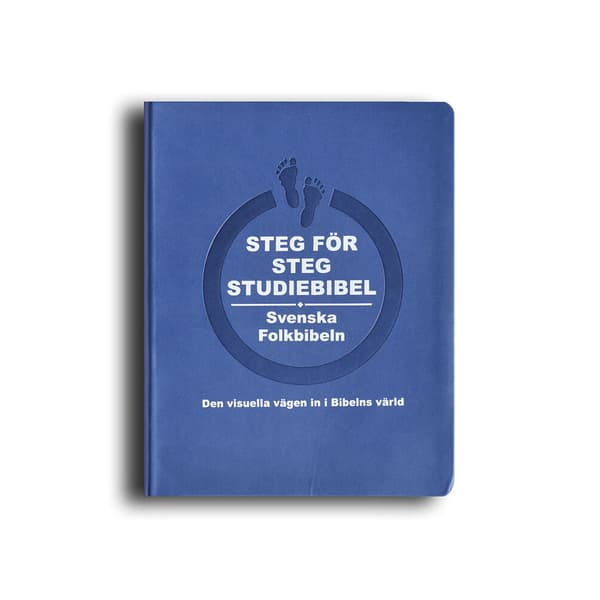 Steg för steg studiebibel blå skinnimitation (inbunden)