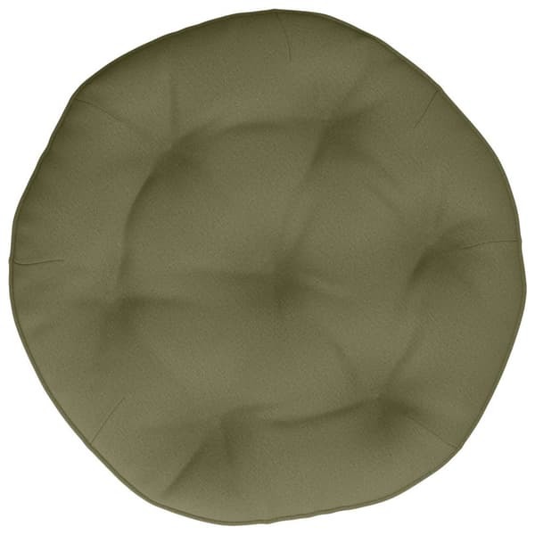 Hängstolskudde VIANEN 100% Polyester Olivgrön Ø 40 x 10 cm