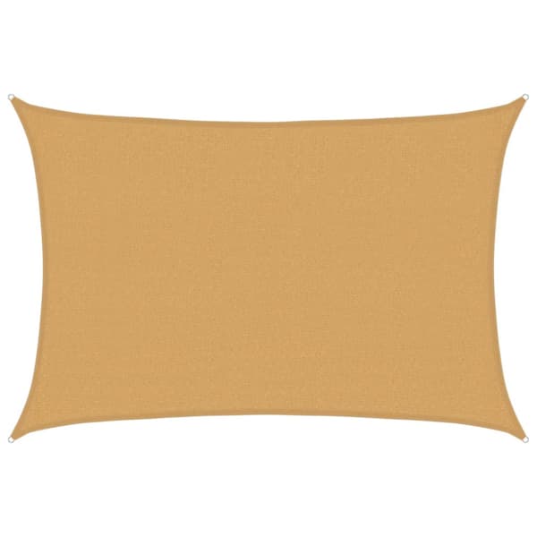 Solsegel 160 g/m² rektangulär sand 2,5x4 m HDPE