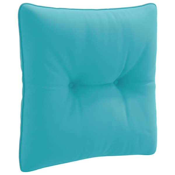 Ryggkudde PUTTEN 100% Polyester Turkos 40 x 40 x 10 cm