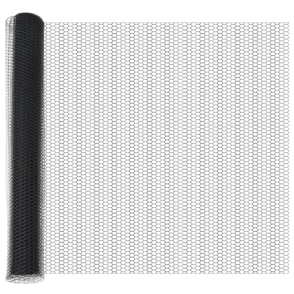 Hexagonstängsel Grå 1,2 x 50 m PVC