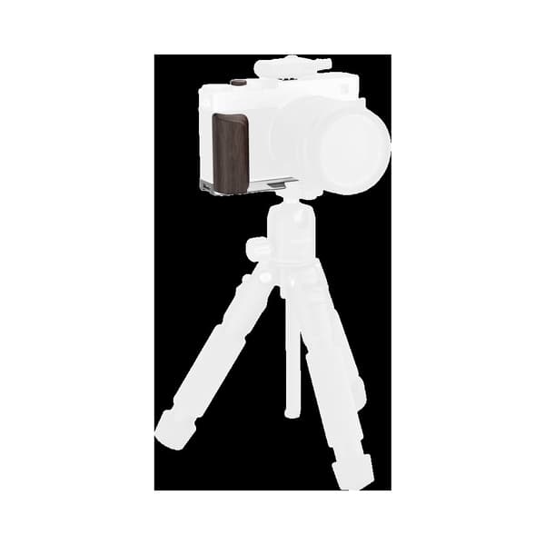 SmallRig 6236 L-Shaped Mount Plate with Wooden Handle for FUJIFILM X-E5 (Ebony, Silver)