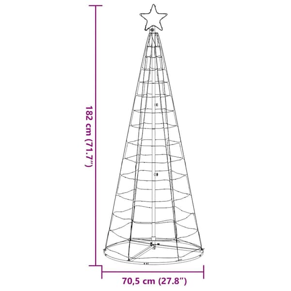 LED julgran 200 LEDs varmvit 180 cm