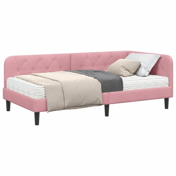 Hörn Sängram Rosa 100 x 200 cm Sammet