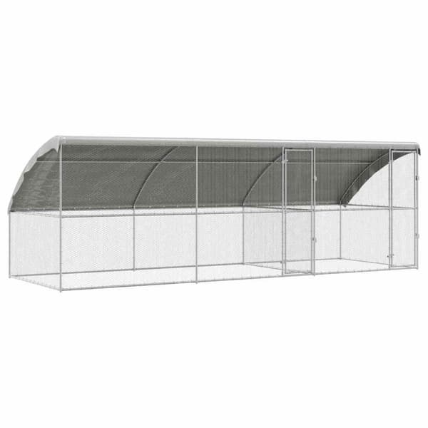 Hönshus 3 pcs Silver 600 x 200 x 200 cm Galvaniserat Stål