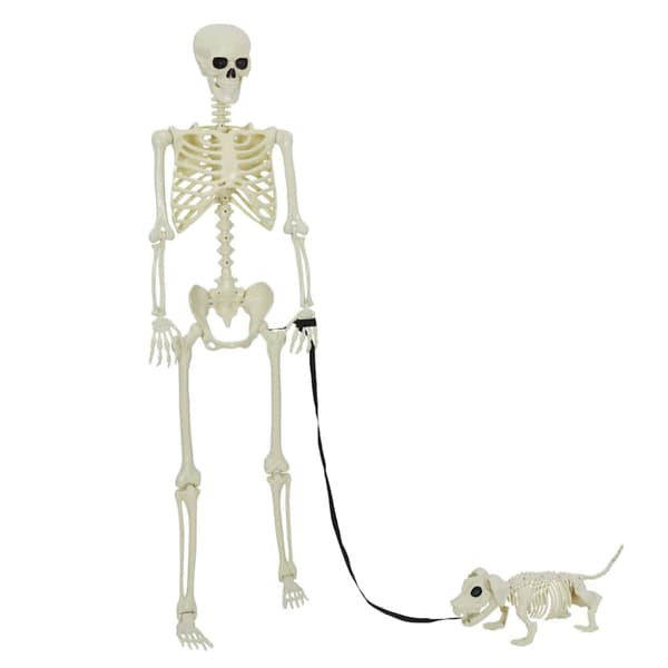 Halloween Dekorations Skelett 2 pcs Vit Polypropylen
