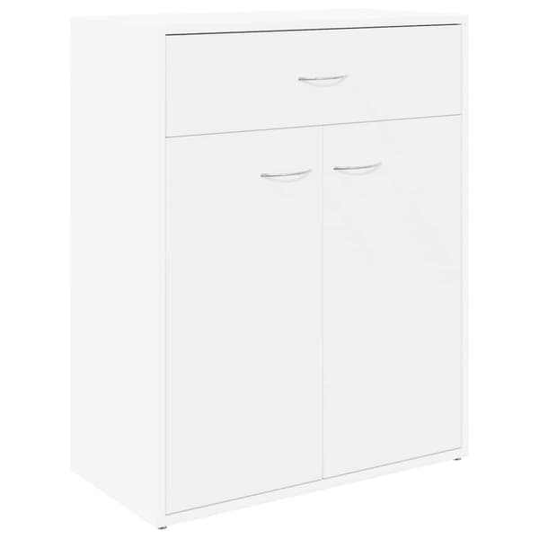 Skänk vit 60x30x75 cm konstruerat trä
