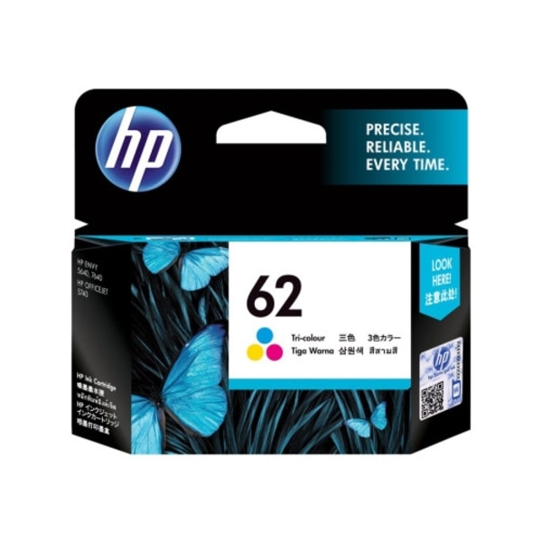 HP 62 - färg (cyan, magenta, gul) - original - bläckpatron