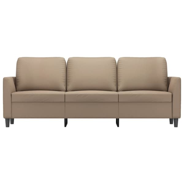 3-sitssoffa cappuccino 180 cm konstläder