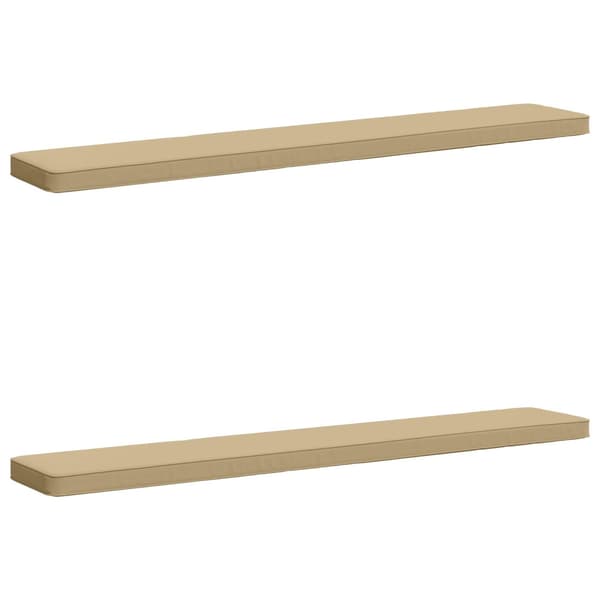2-delade Bänk Kuddar VUGHT 2 st 100% Polyester Beige
