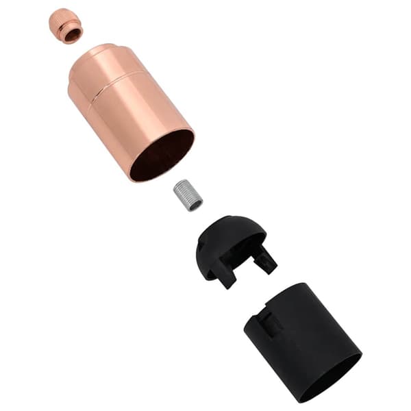 Lamphållare 2 st roséguld E27