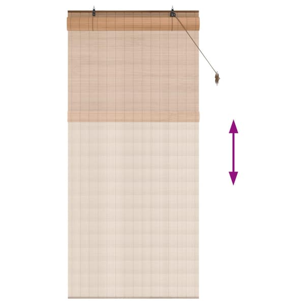Rullgardin Brun 90 x 220 cm Bambu